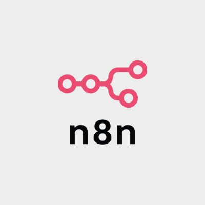 Logo n8n représentant une plateforme d’automatisation de workflows et d’intégration d’applications sans code